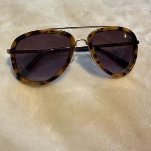 Anthropologie Tortoise Shell Aviator Sunglasses